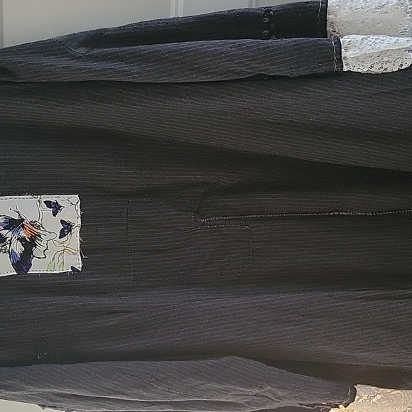Magnolia Pearl Charcoal Pinstripe Jacket - Picture 6 of 16